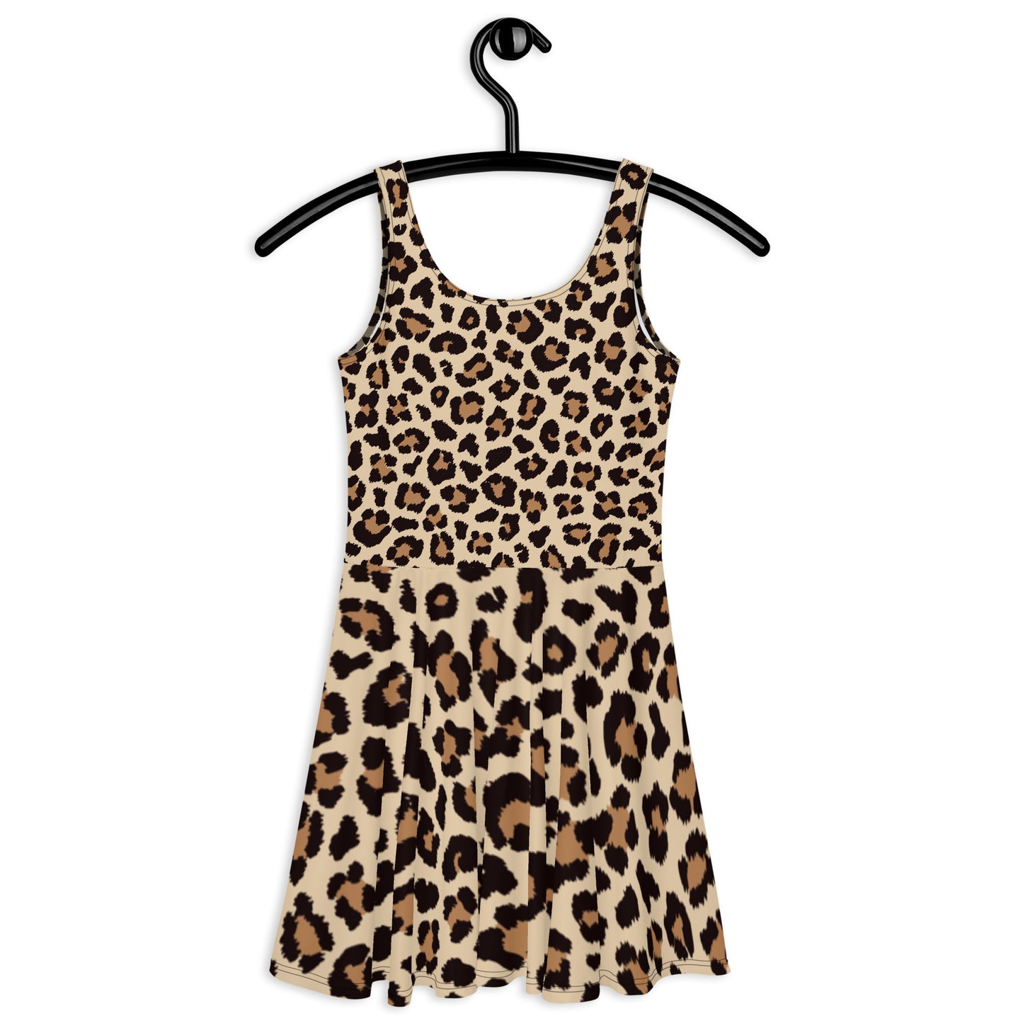 Leopar Chic Feline Women's Skater Dress - FLAKOUT