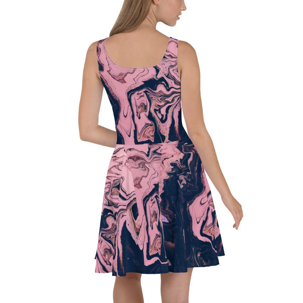 Azure Twilight Women's Skater Dress - FLAKOUT