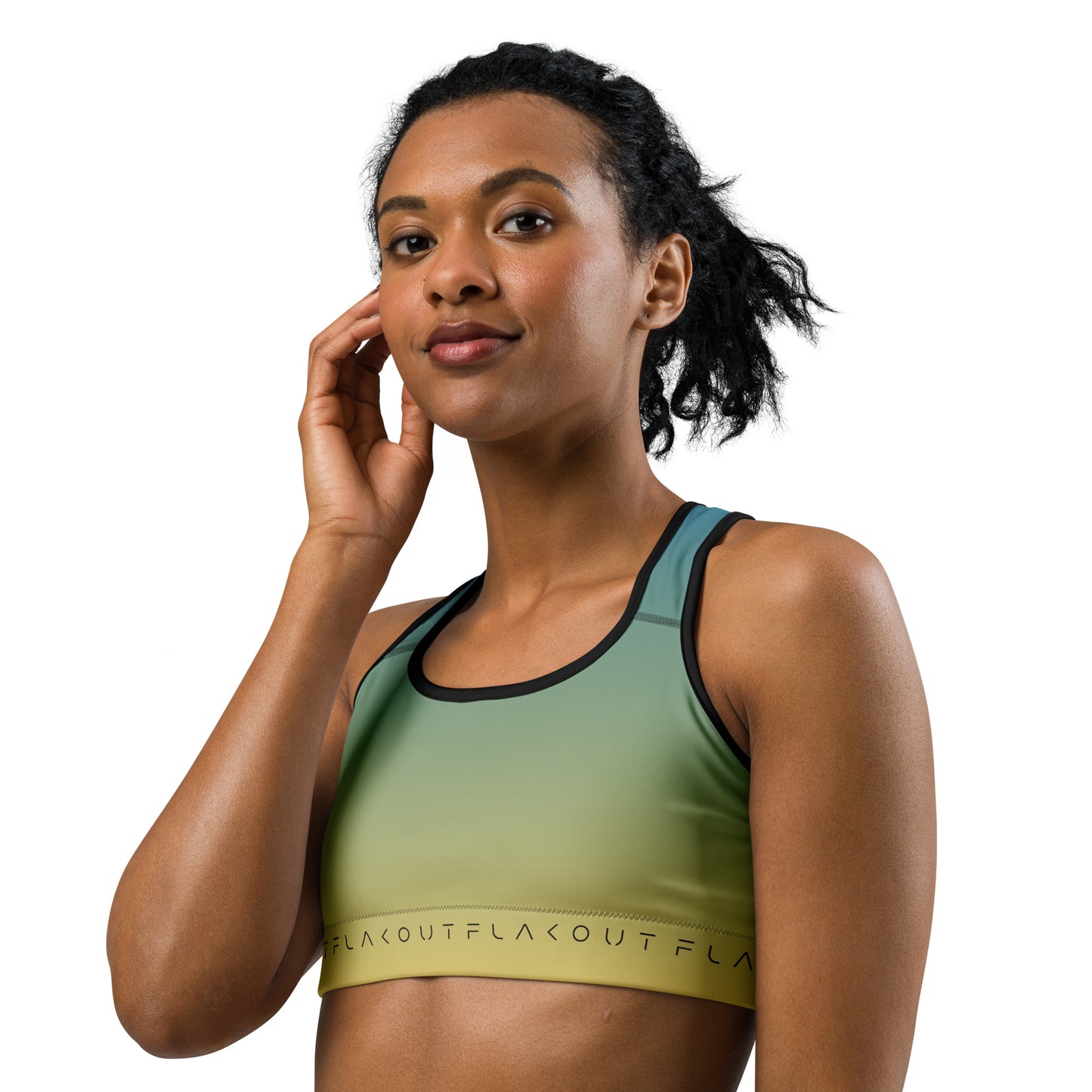 Oceanic Dawn Women's Sports Performance Bra - FLAKOUT