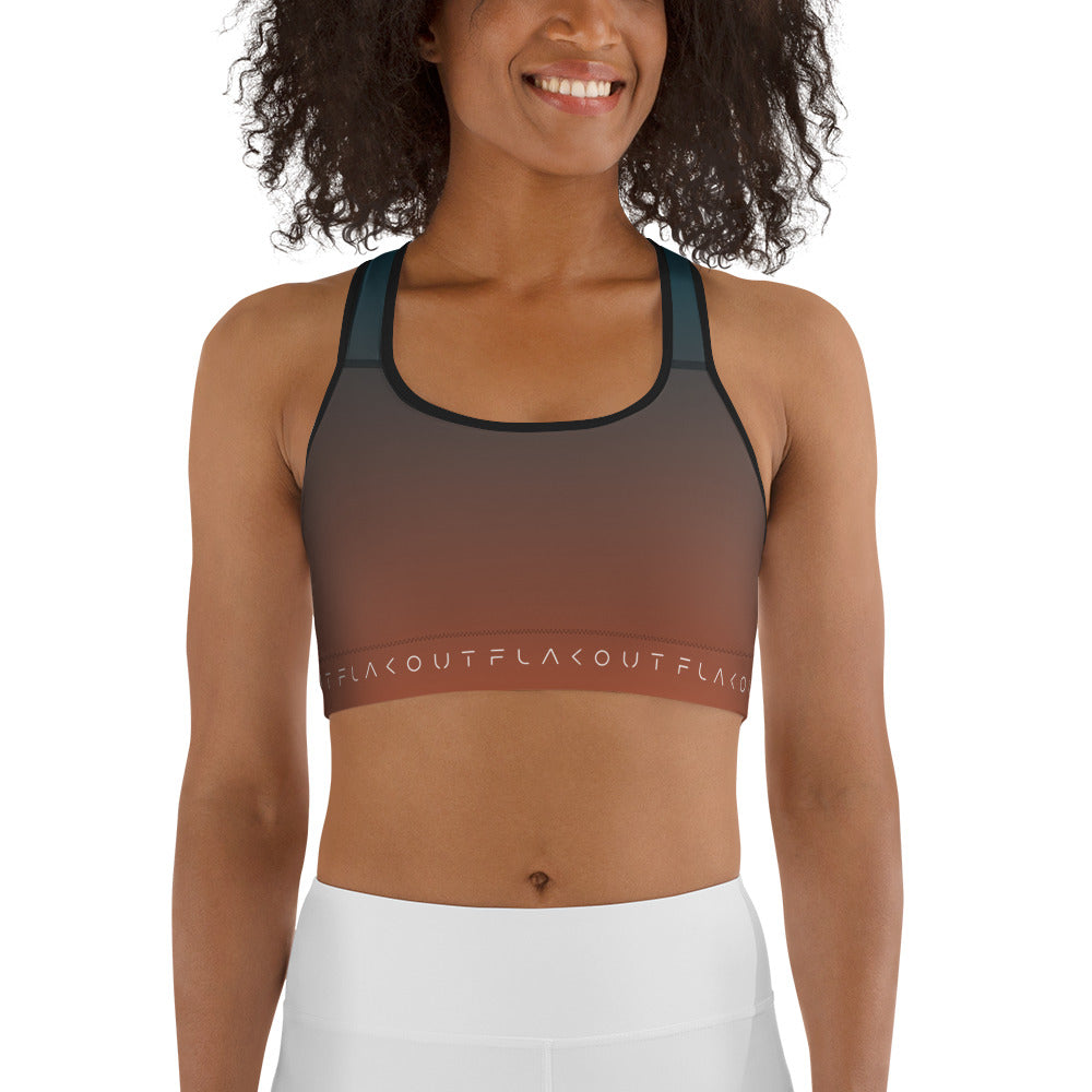 Peachy Indigo Women's Sports Performance Bra - FLAKOUT