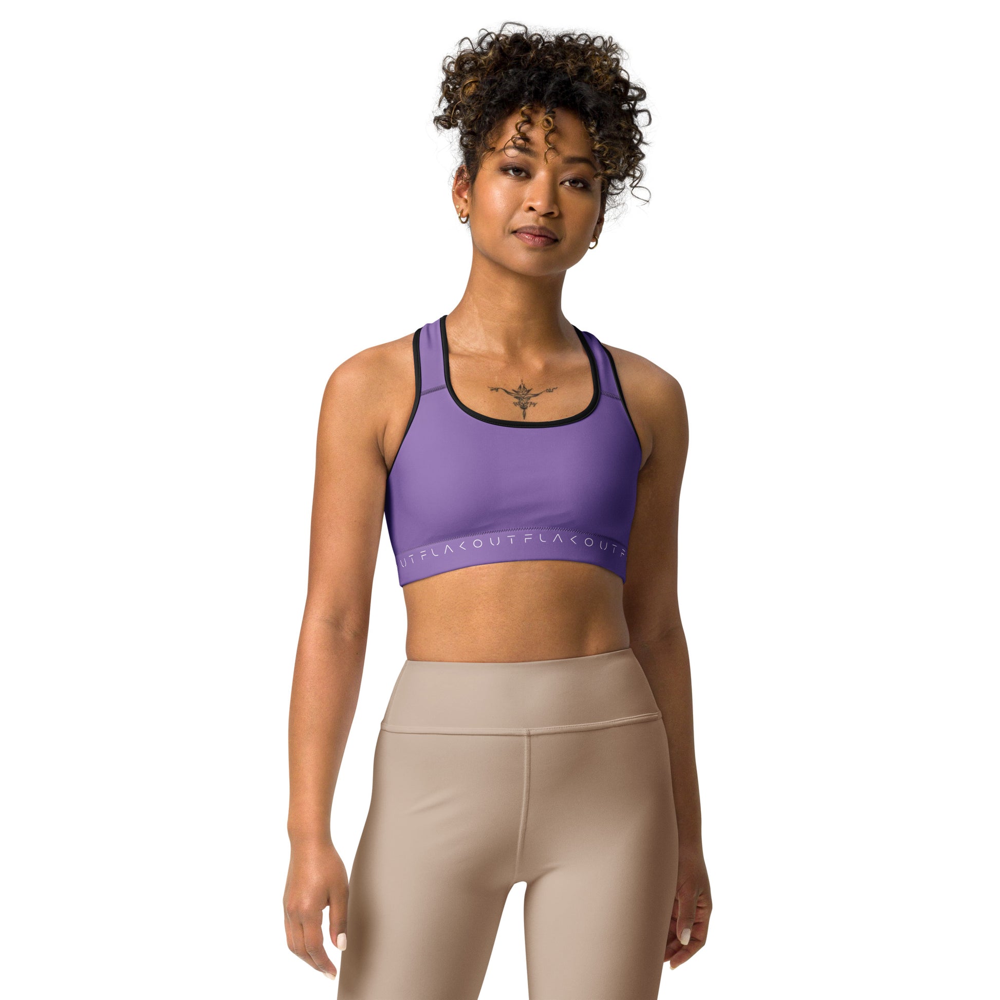 Lavender Ensemble Women's Sports Performance Bra - FLAKOUT