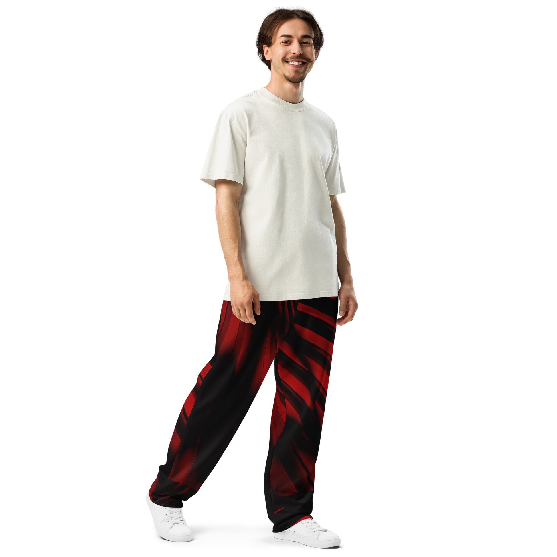 Fiery Phantoms Unisex Wide-leg Recycled Joggers - FLAKOUT