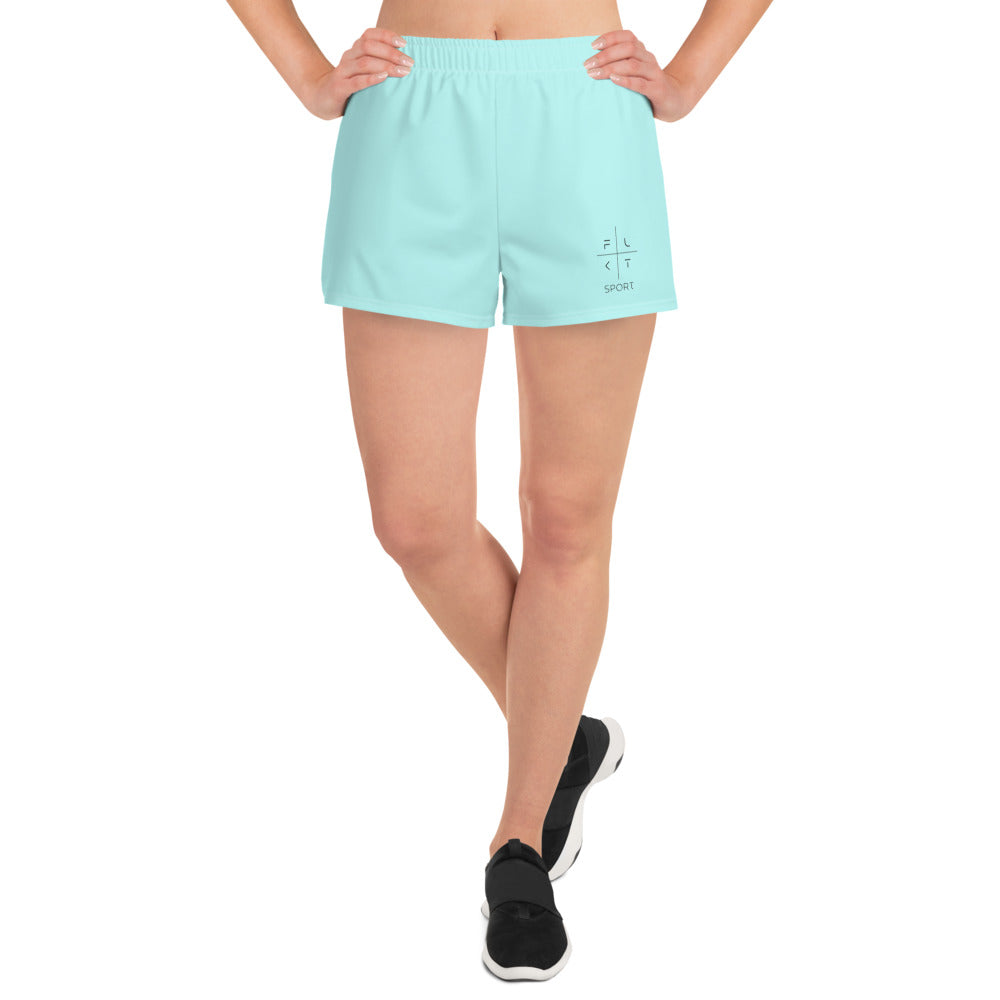 FLAKOUT Sport Crystal Lagoon Women’s Recycled Athletic Shorts - FLAKOUT