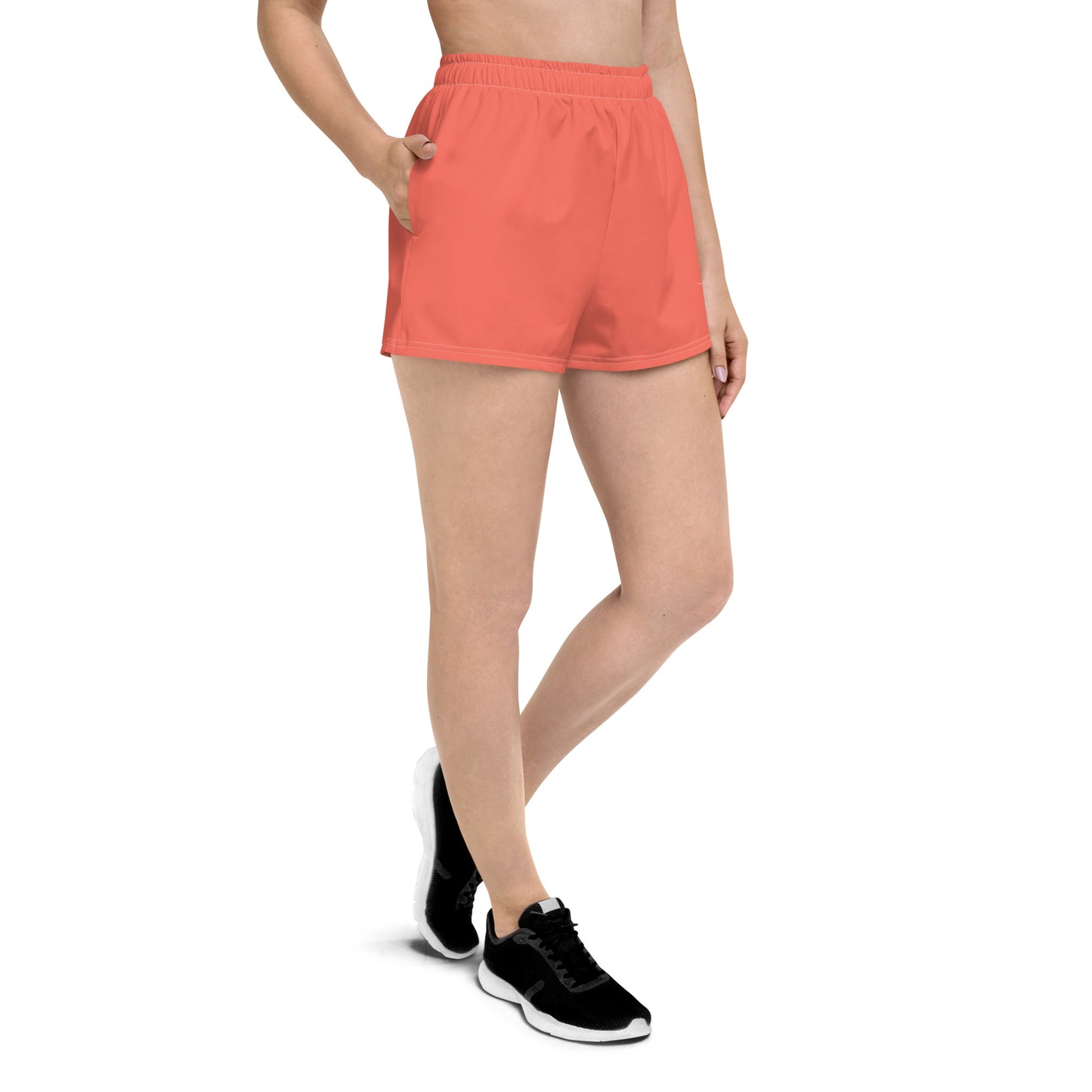 FLAKOUT Sport Coral Crush Women’s Recycled Athletic Shorts - FLAKOUT