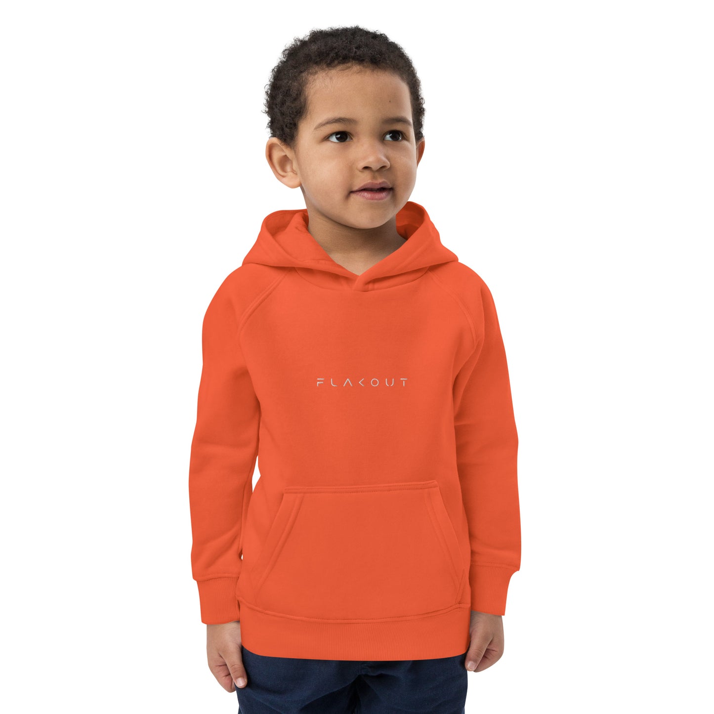 FLAKOUT Logo Embroidered Kid's Recycled Hoodie - FLAKOUT