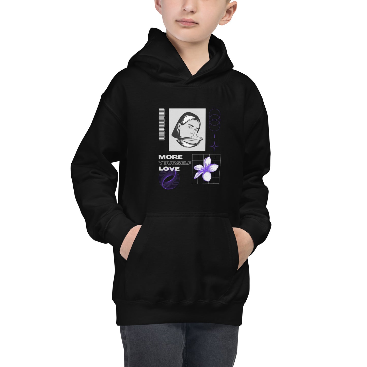 Nurture Yourself Love Yourself More Kid's Hoodie - FLAKOUT