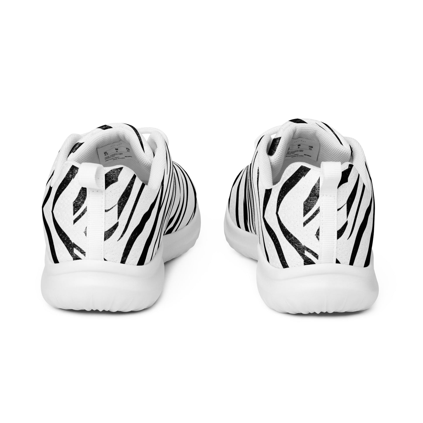 Striped Zebra Vibrance Men’s Athletic Shoes - FLAKOUT