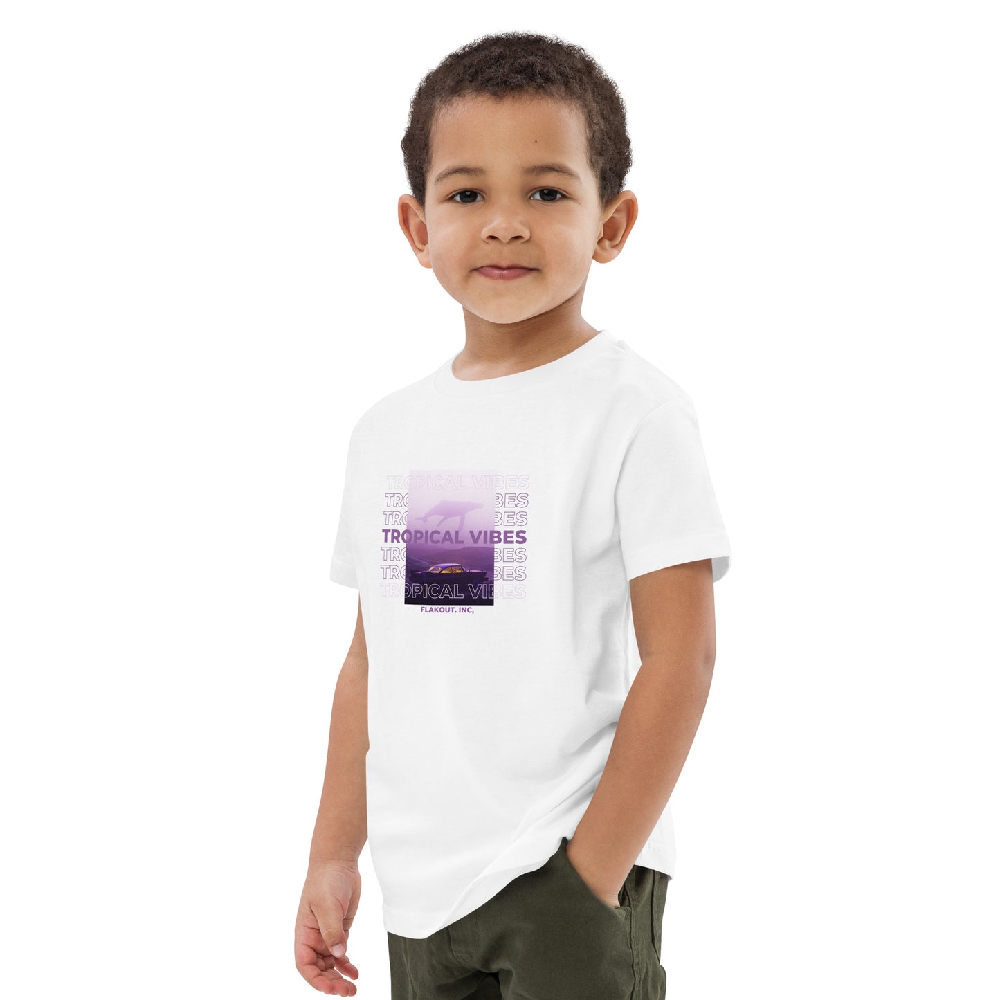 Tropical Vibes Odyssey Kid's T-shirt - FLAKOUT