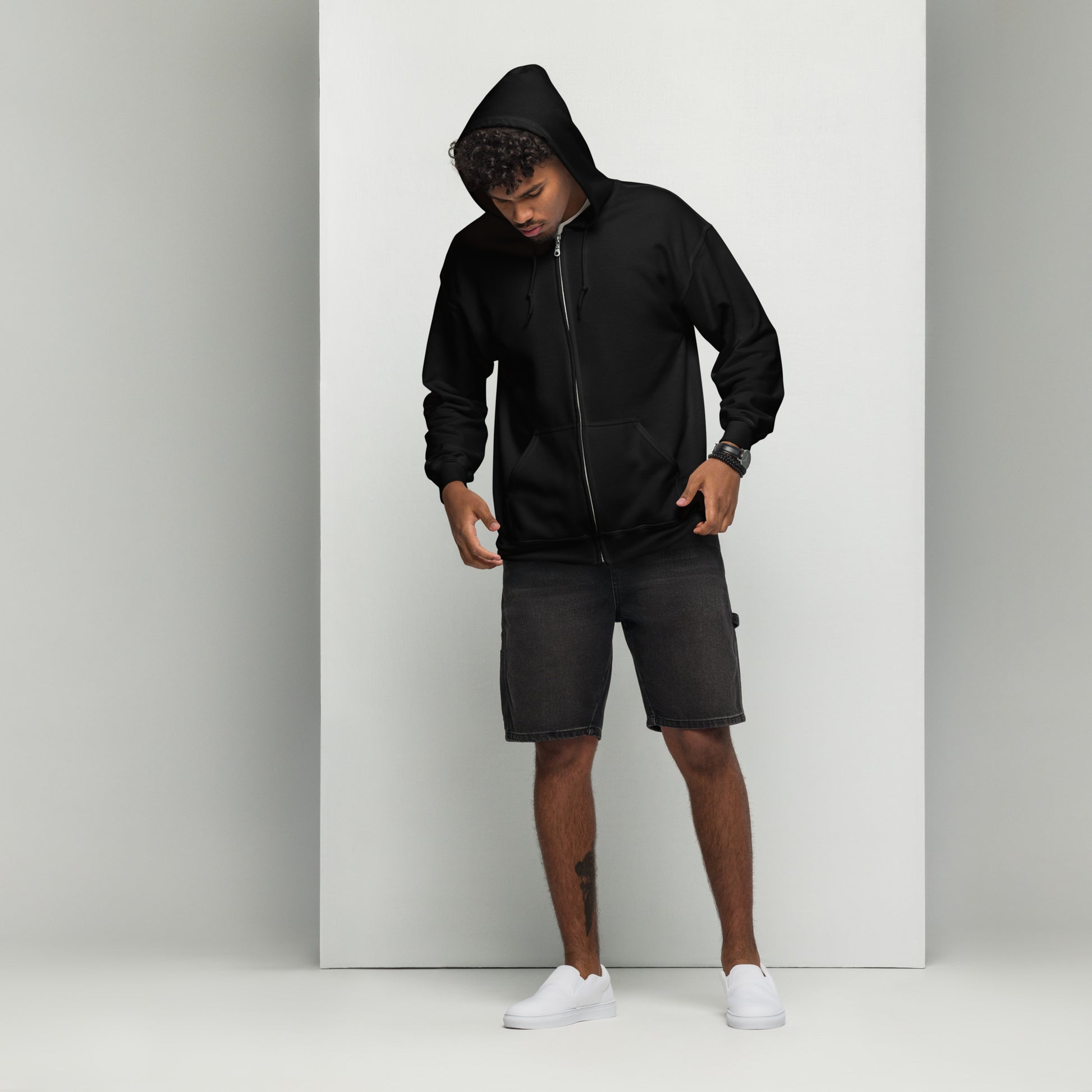 Flakout. Heavy Harmony Fusion Zip Hoodie - Black - FLAKOUT