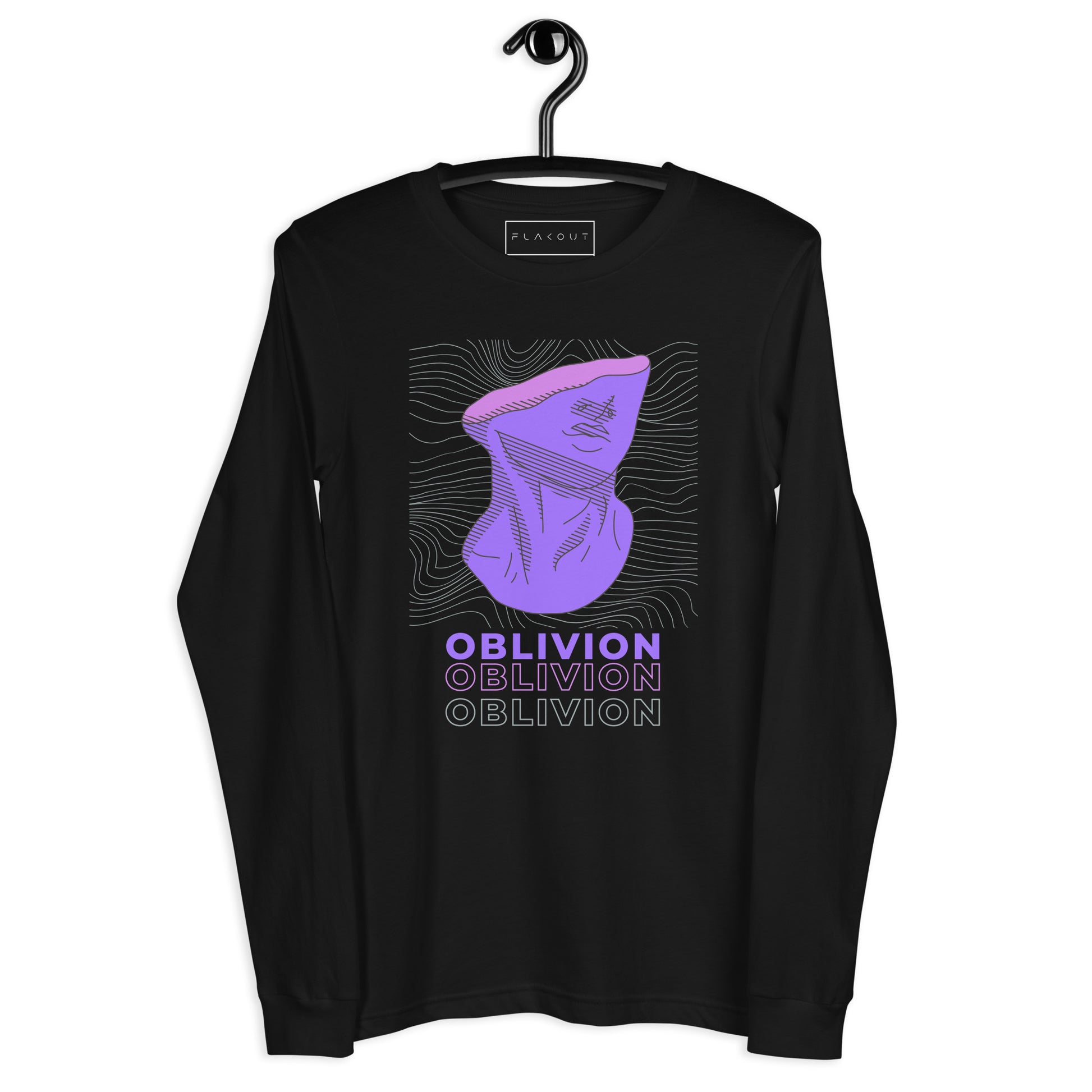 Violet Veil Of Oblivion Long Sleeve Tee - FLAKOUT