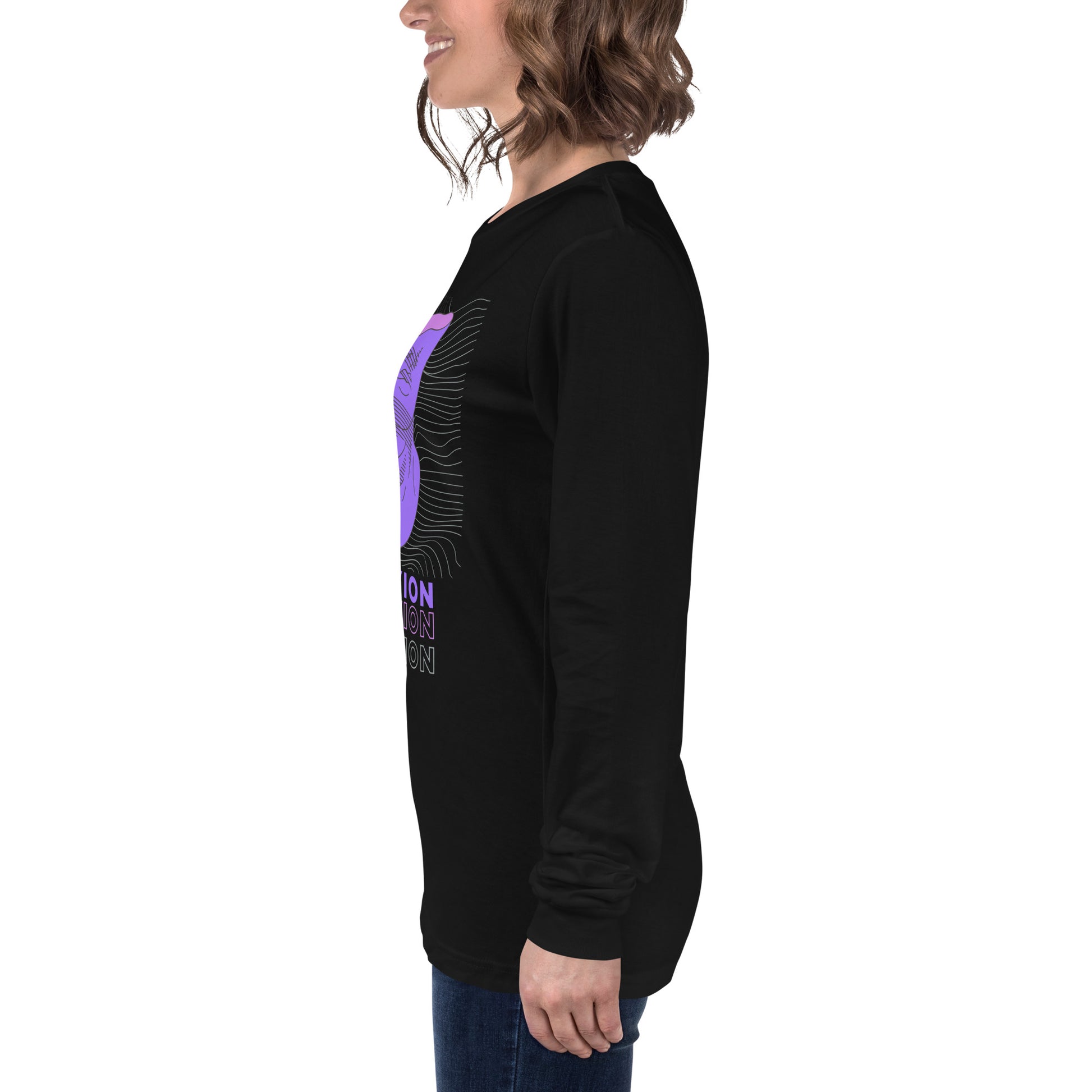 Violet Veil Of Oblivion Long Sleeve Tee - FLAKOUT