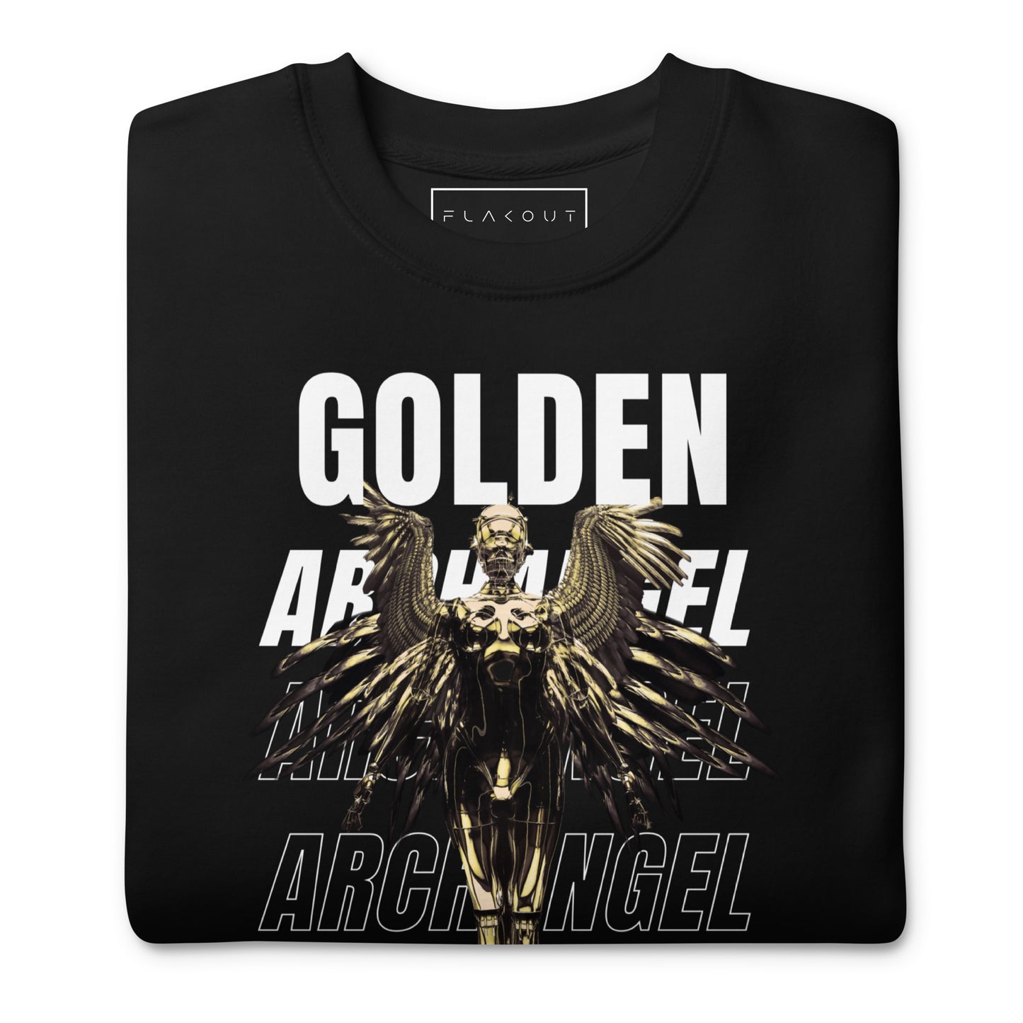 Golden Archangel Unisex Fleece Sweatshirt - FLAKOUT