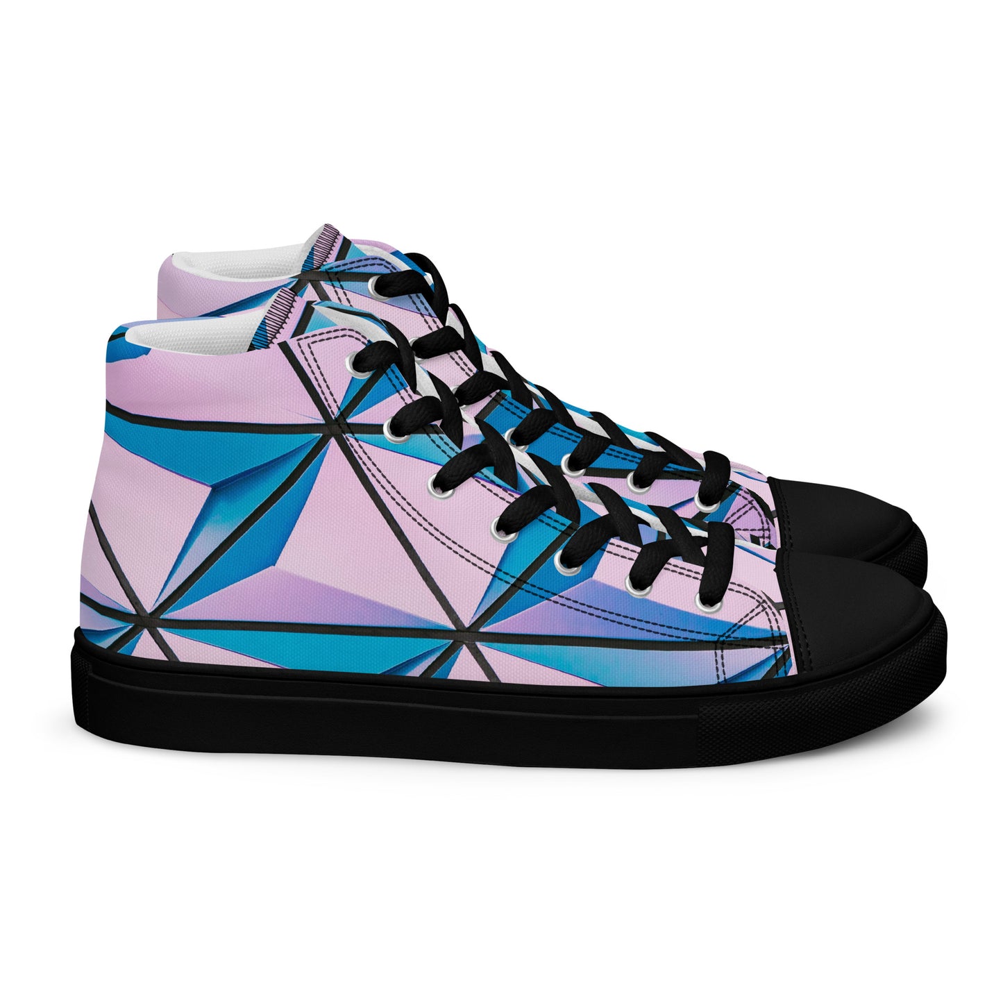 Lineage Of Angles Women's High Top Canvas Shoes - FLAKOUT