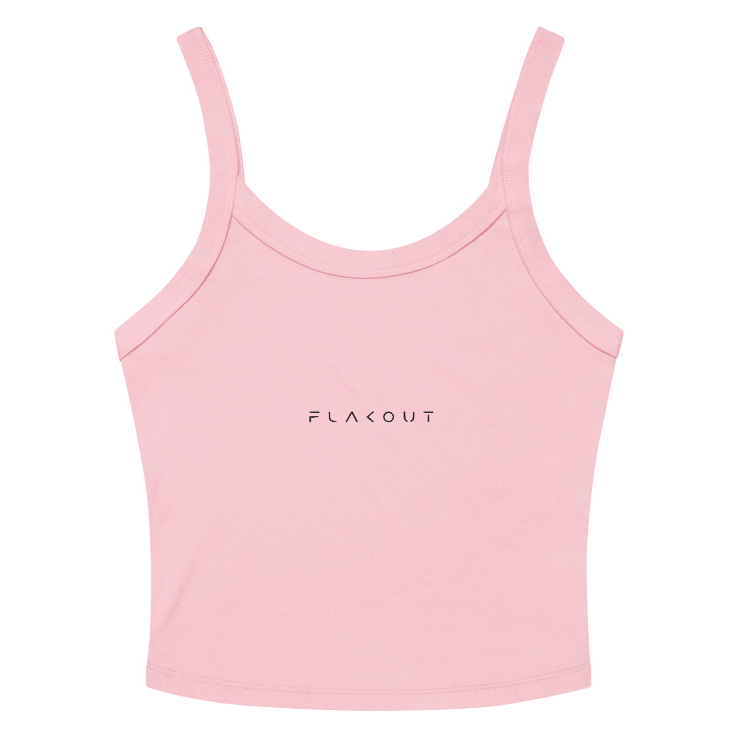 FLAKOUT Logo Embroidered Women’s Micro-rib Tank Top