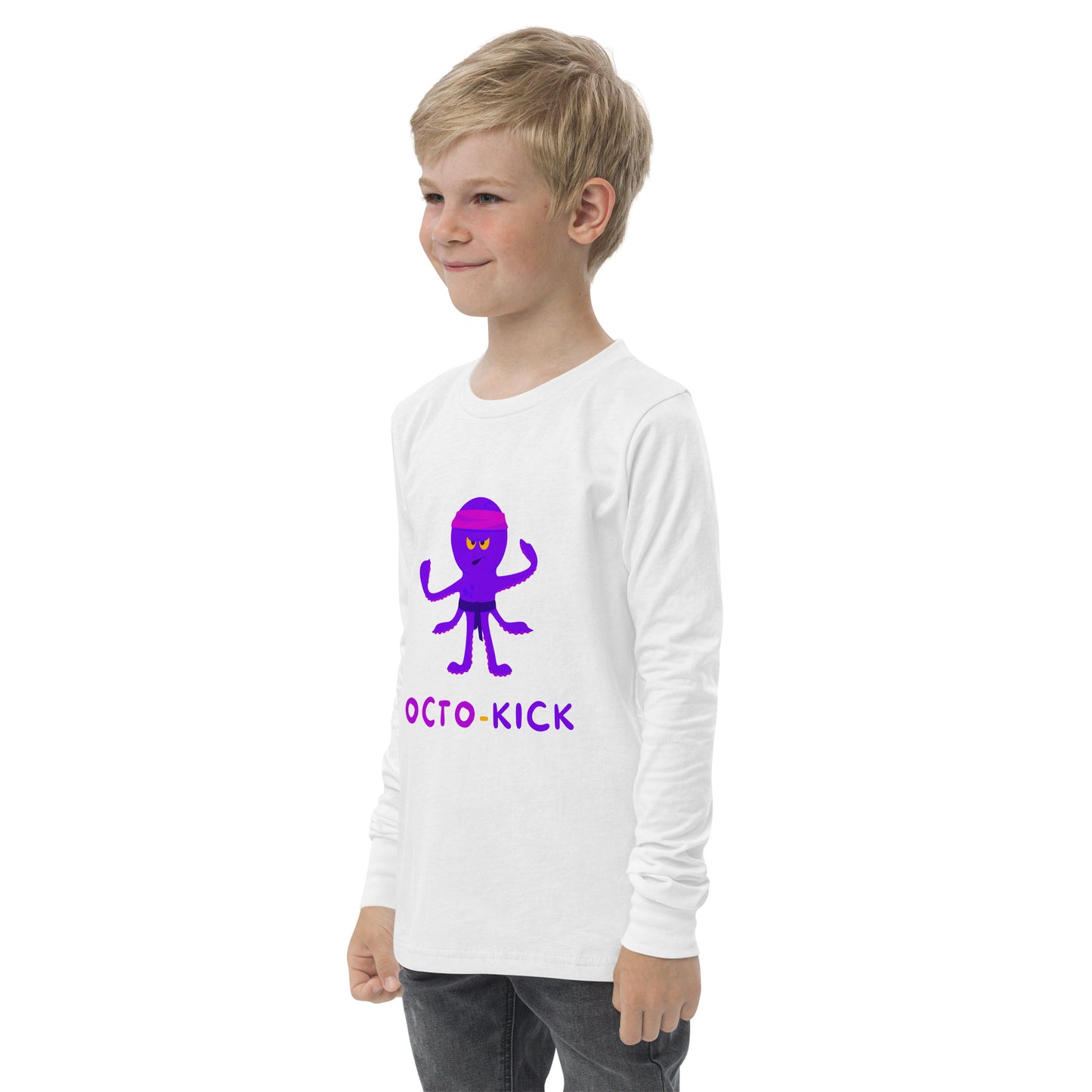 Octo-Kick Unisex Kid's Long Sleeve Tee - FLAKOUT