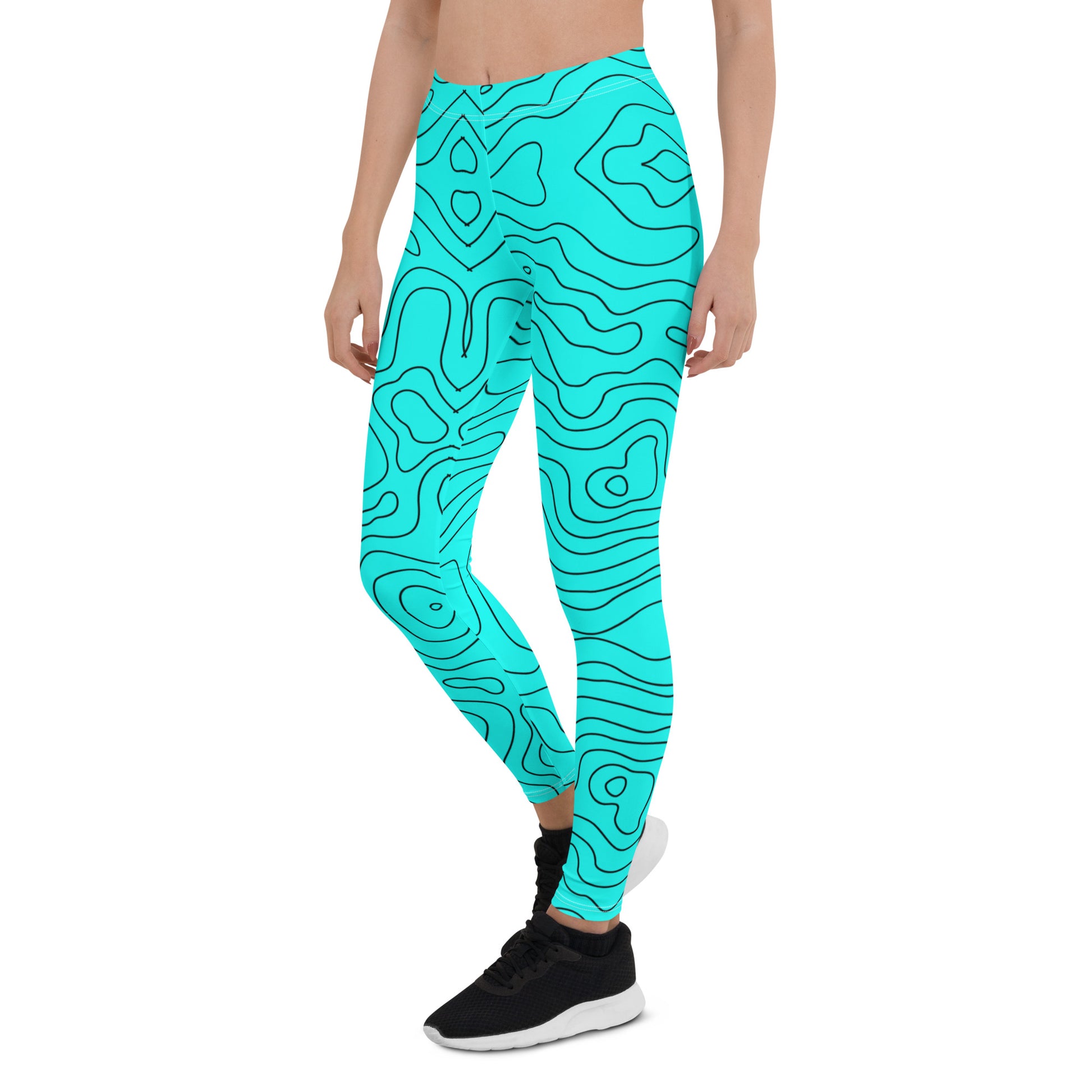 Blue Abyss Women's Leggings - FLAKOUT