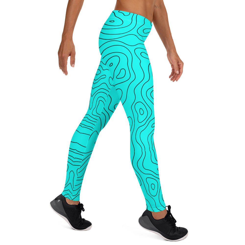 Blue Abyss Women's Leggings - FLAKOUT