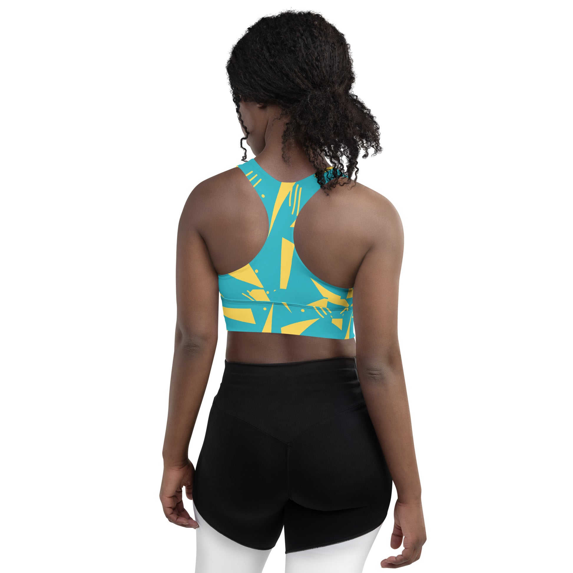 Women's Longline Sports Bra Triangles - FLAKOUT