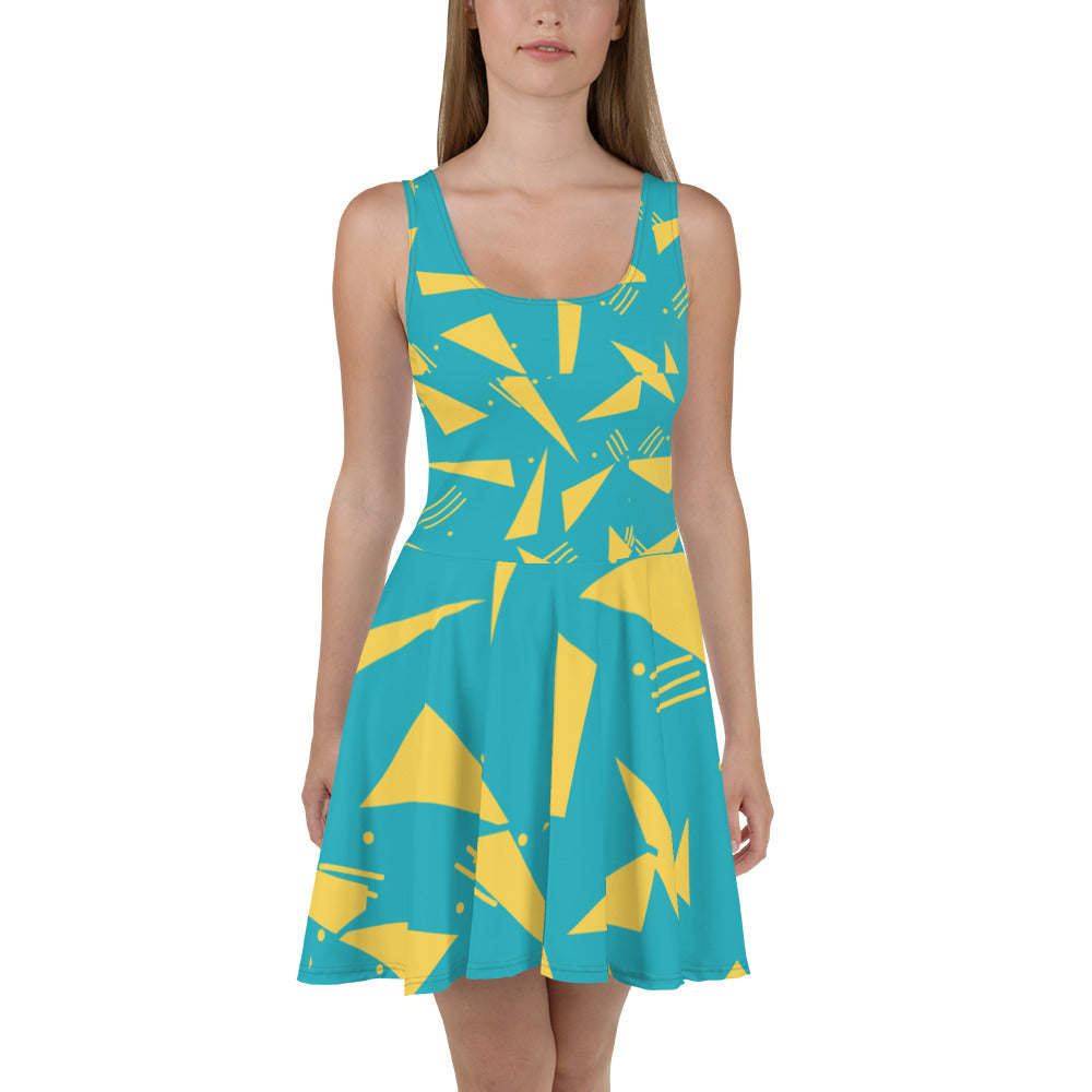 Women's Skater Dress Triangles - FLAKOUT