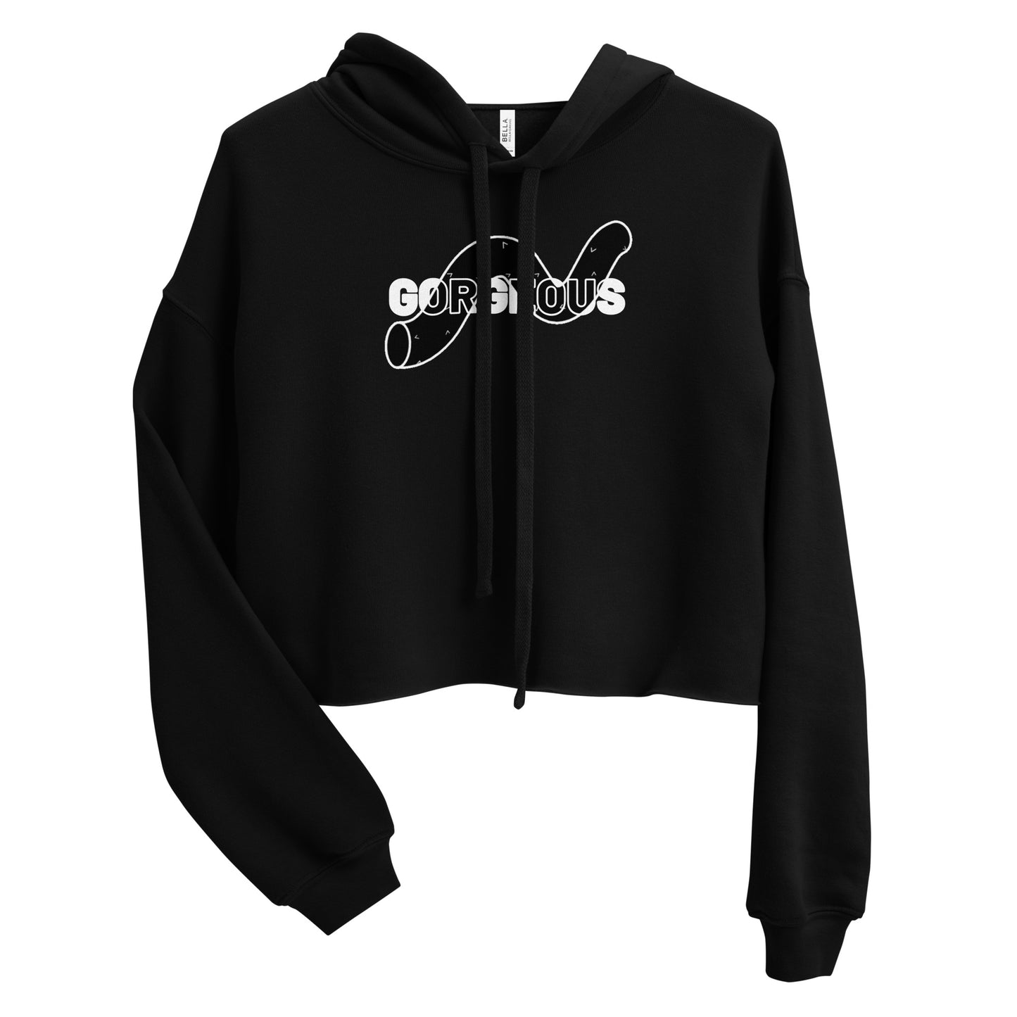 Gorgeous Opulent Allure Women's Crop Hoodie - FLAKOUT