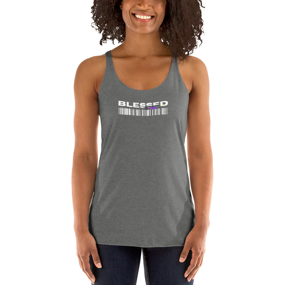 Divine Grace Blessed Women's Racerback Tank - FLAKOUT